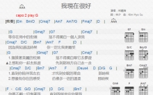 林晓培《我现在很好》吉他谱_G调吉他弹唱谱_和弦谱
