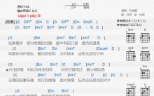 孙淑媚《一步一错》吉他谱_G调吉他弹唱谱_和弦谱