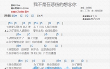 陈珊妮《我不是在悲伤的想念你》吉他谱_E调吉他弹唱谱_和弦谱