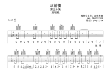 叶炫清《从前慢》吉他谱_C调吉他弹唱谱